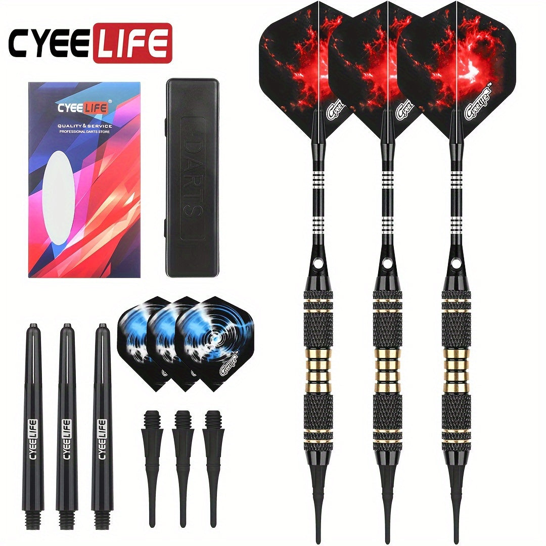 Cyeelife 3pcs Soft Tip Copper Darts Professional Darts For Training