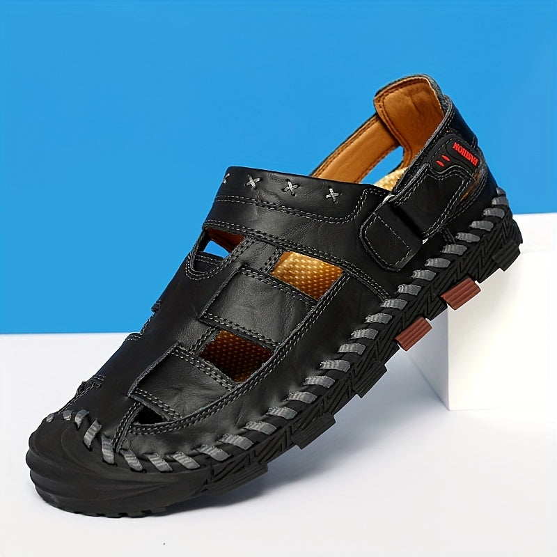 Men's Stitch Non Slip Sandals Wear resistant Comfy Beach Shoes Summer
