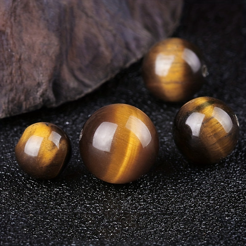 Natural Tiger Eye Beads Brown Smooth Beads Various Sizes DIY Bracelet Necklaces