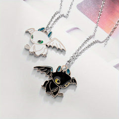 Small Flying Dragon Necklace Dripping Oil Pendant Jewelry