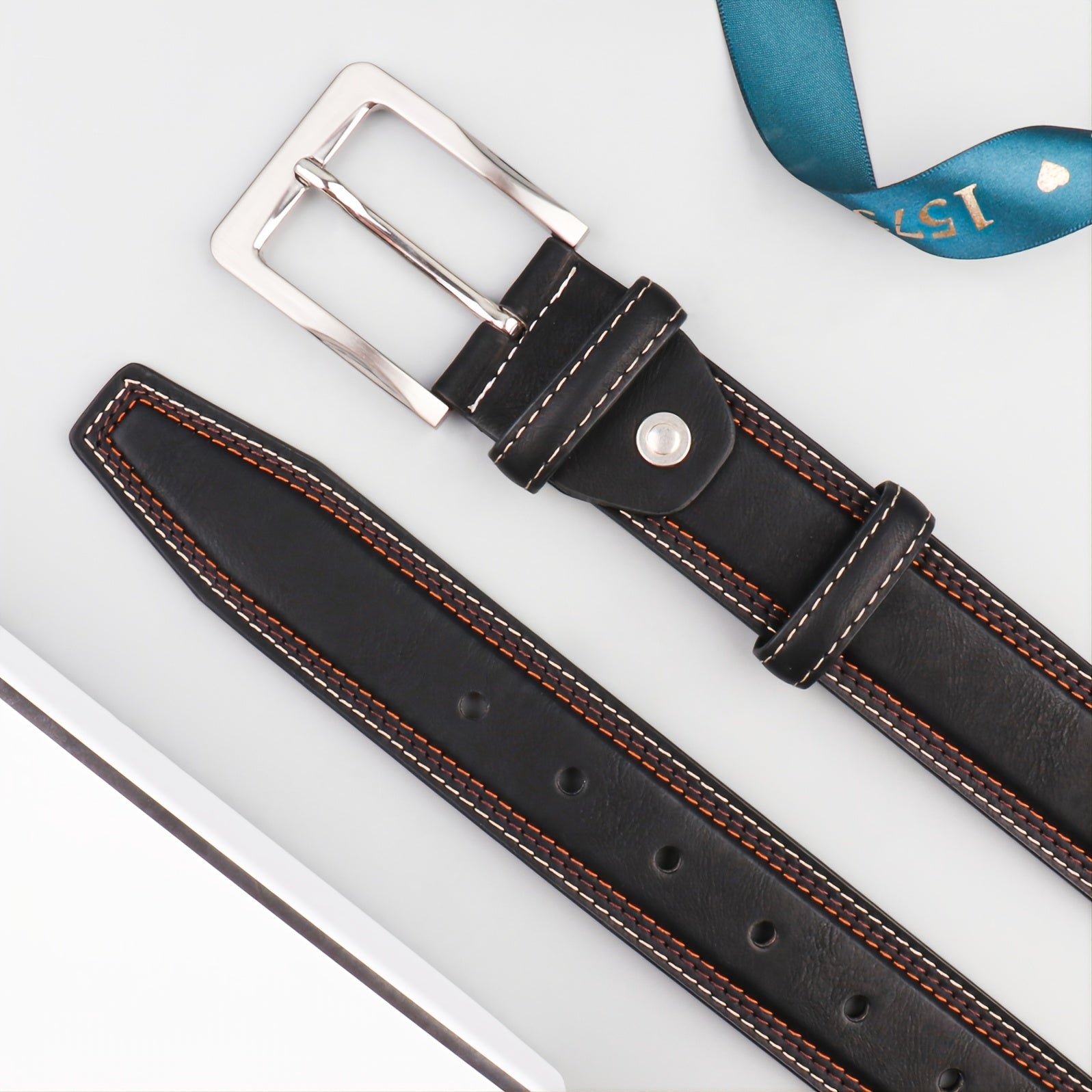 Men's Casual Belt Colorful Stitching