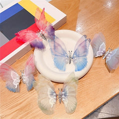 Baby Girls Butterfly Hair Clips Headwear Accessories For Party