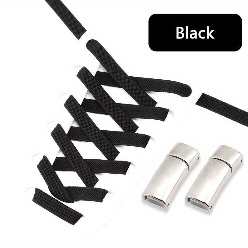 Polyester No Tie Shoelaces with Buckles for Sneakers