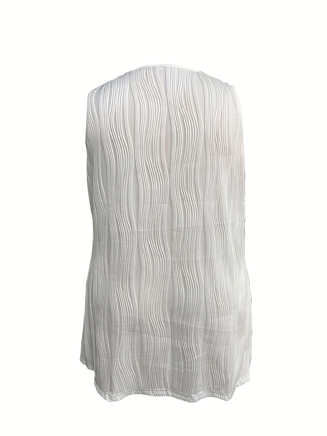  Casual Dress Women's Plus Solid Striped Grommet V Neck Tank Dress