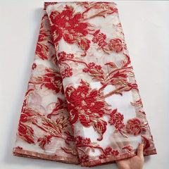 African Organza Lace Fabric French Tulle Lace Material