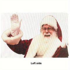 Christmas 3D Santa Claus Car Rear Window Sticker Decor