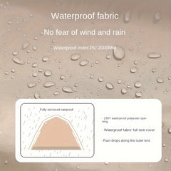 Automatic Quick Opening Tent Breathable Waterproof Easy Build for Camping