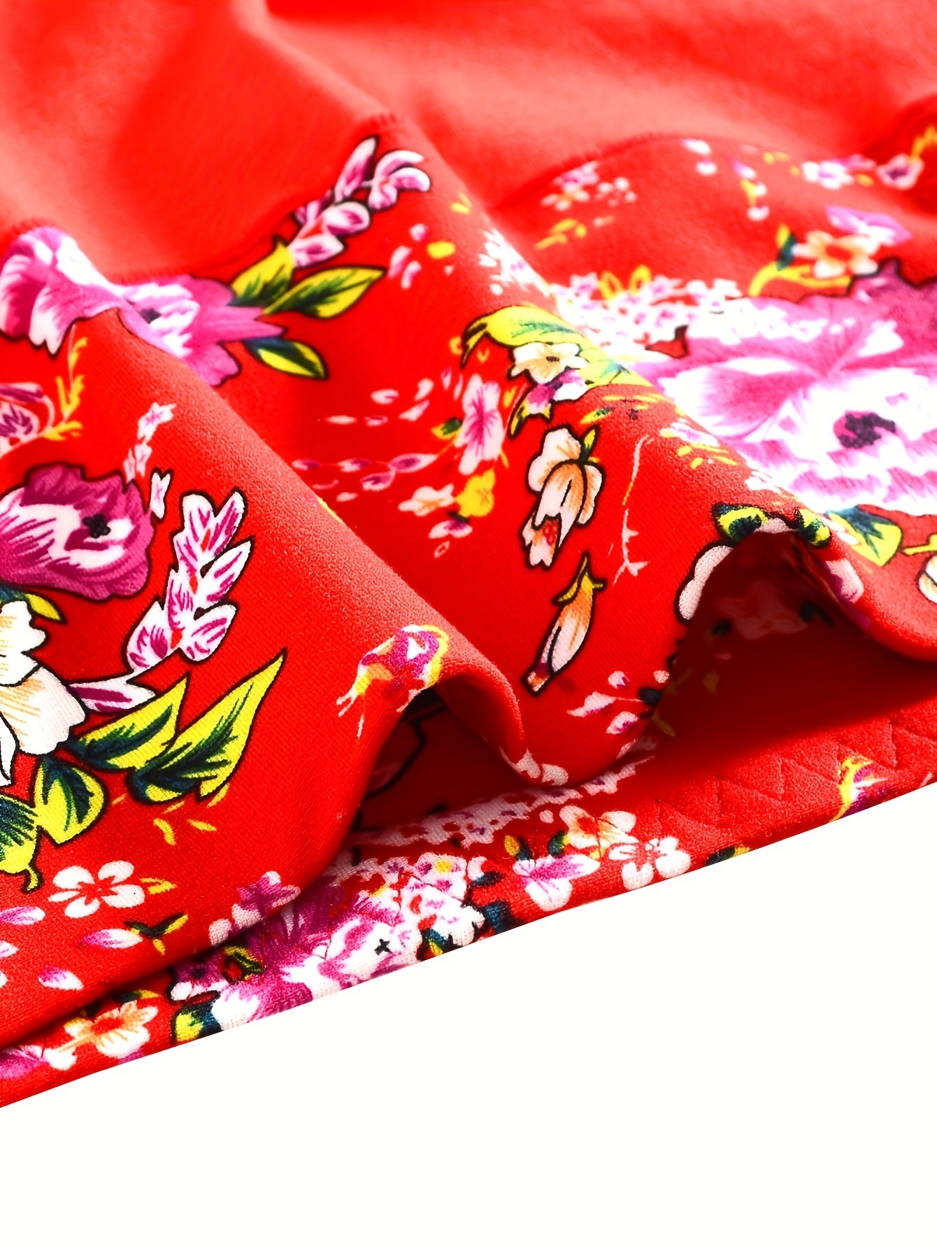 5pcs Floral Print Briefs Comfy & Stretchy Intimates Panties