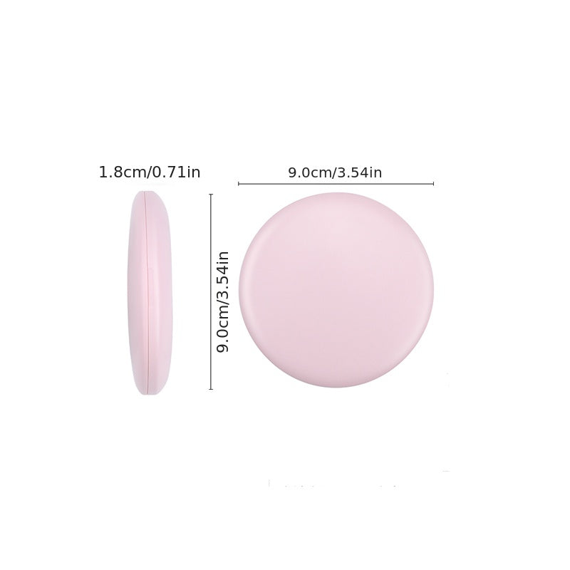 2x Magnification LED Compact Makeup Mirror with Light Portable Handheld Mirror