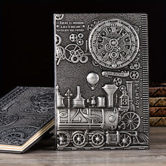 Embossed PU Leather A5 Notebook - 100 Sheets