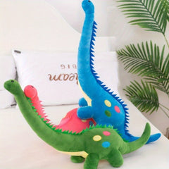 3pcs Vibrant Dino Plush Toys 31.5in Long Neck Stuffed Animals