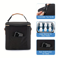 Breastmilk Cooler Bag with Ice Pack Leakproof Lining Insulated Lunch Carrier