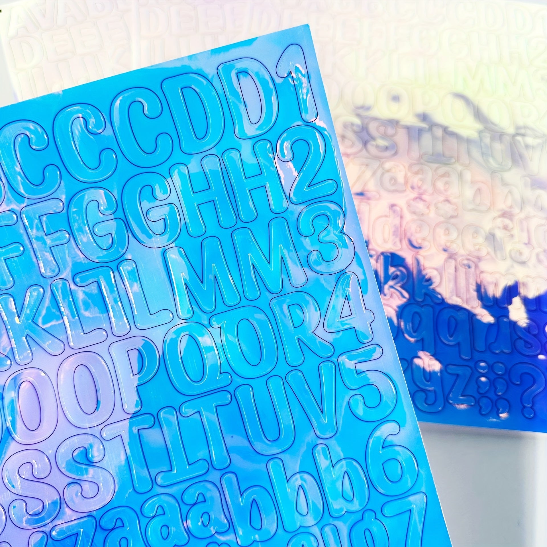 2pcs Colorful Waterproof Letter Stickers Name Cup Gift Mobile Phone DIY