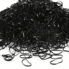 500Pcs Colorful Rubber Bands Hair Tie Elastic Hair Rope Girls Kids
