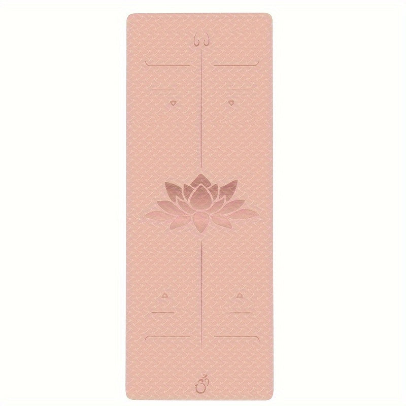 TPE Yoga Mat 12mm Thickness Non Slip Soft Fitness Pilates Mat With Pattern