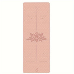 TPE Yoga Mat 12mm Thickness Non Slip Soft Fitness Pilates Mat With Pattern