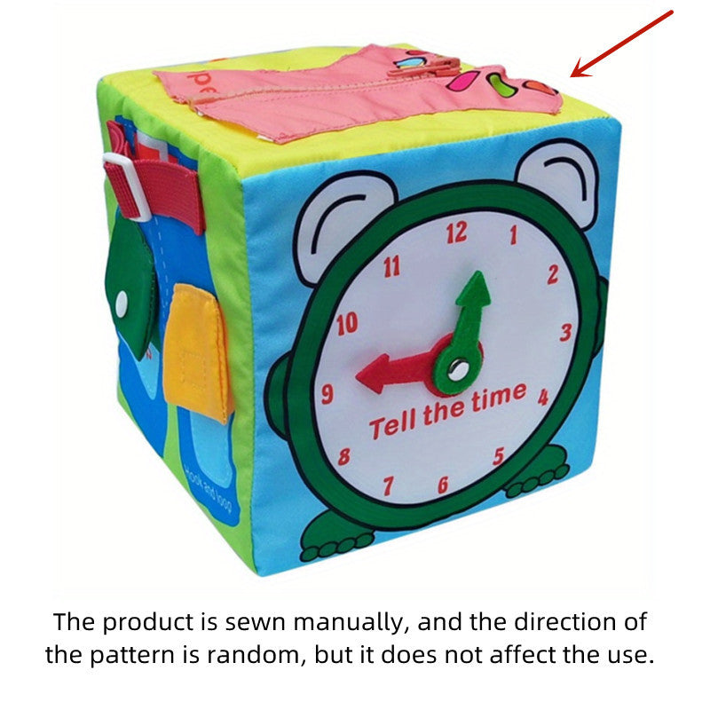 Baby Activity Cube Soft Toy - 6 Puzzle Cube Toys Fine Cloth Gift