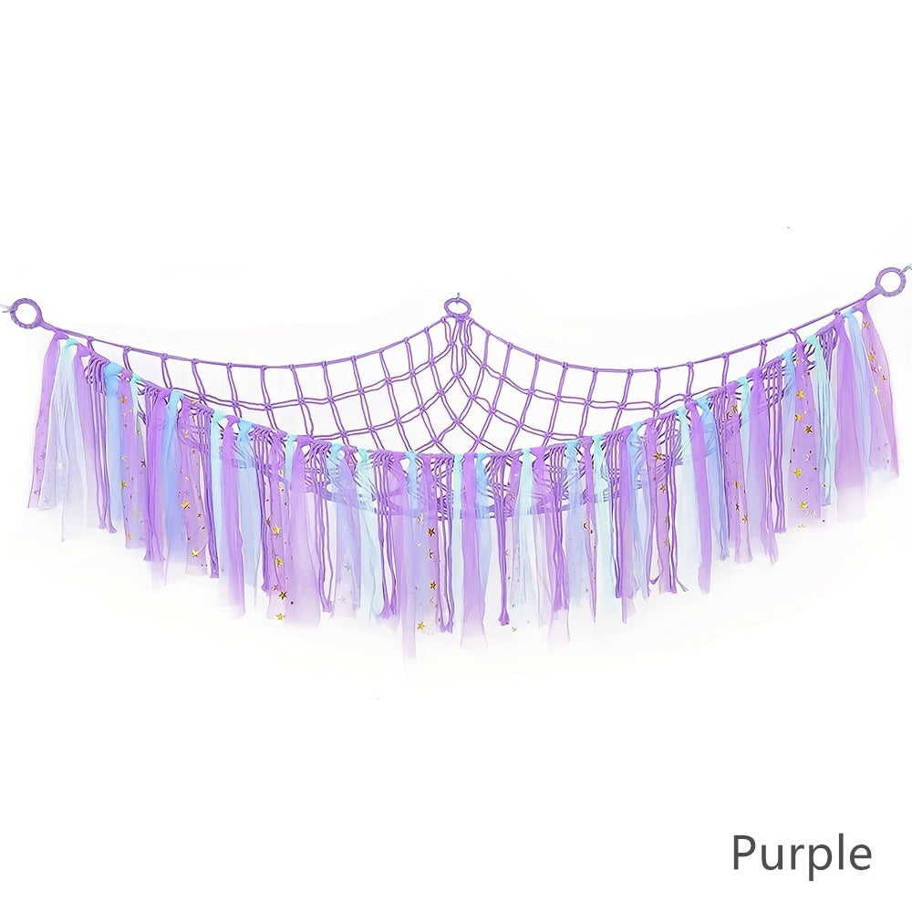 Colorful Stuffed Toys Storage Net - Keep Kids' Rooms Tidy
