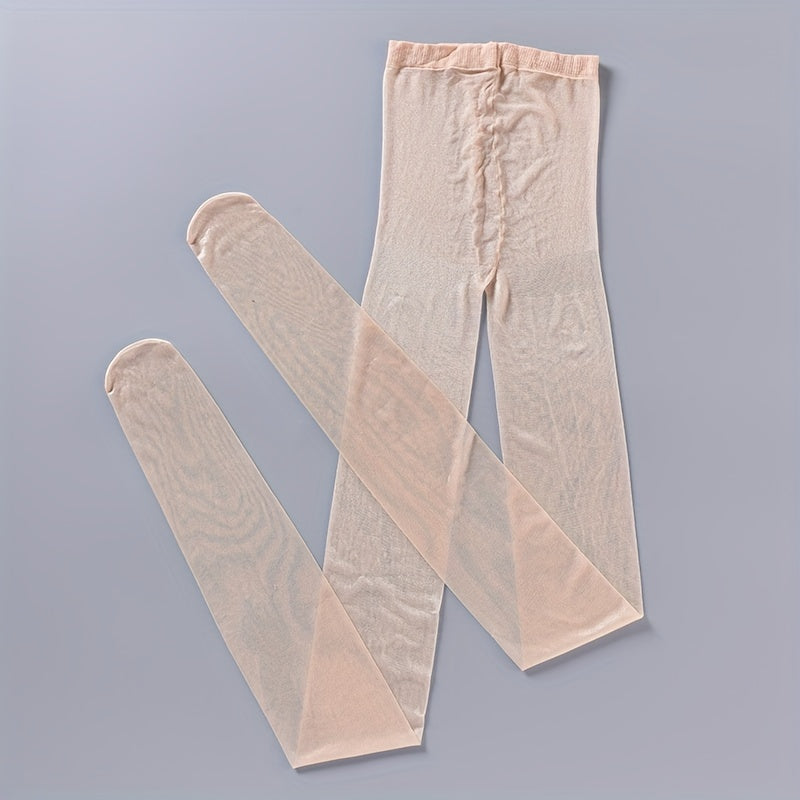 Ultra Thin High Waist Semi Sheer Pantyhose Women's Stockings