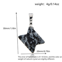1pc Natural Crystal Pendant Amethyst Lapis Lazuli for Jewelry DIY