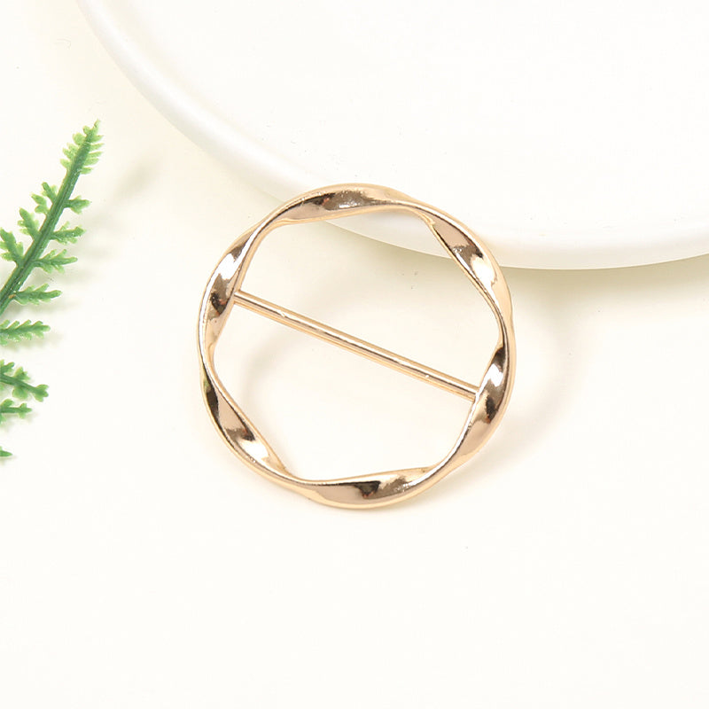 Metal Ring Scarf Buckle for Women Scarf Shawl