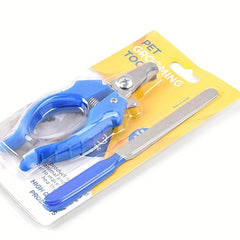 Pet Nail Scissors Set for Grooming Cats, Dogs, Rabbits