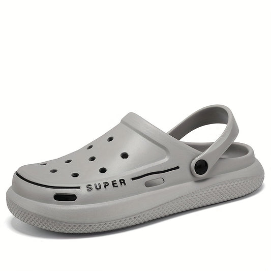 Men's Platform Clogs Hollow Out Garden Sandals