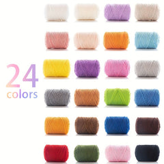 4 Strand Combed Milk Cotton Yarn 60% Cotton 40% Acrylic for Hand Knitting Croche