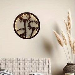 Retro Wooden Wall Decoration LED Light