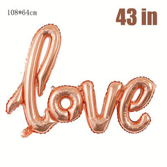 43'' Conjoined LOVE Balloon for Wedding Decoration
