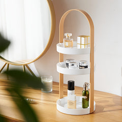 3 Layer Cosmetics Organizer Stand Coffee Table Snack Fruit Cupcake Rack