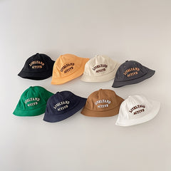 Baby Boys Casual Embroidery Bucket Hat Sun Protection Hat