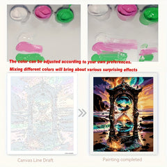 DIY Painting Kit for Beginners Homemade Hourglass Personal Collection