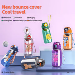 720ml Tea Strainer Cup Portable Water Cup Pop-Up Rope Outdoor Sports