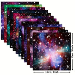12pcs Constellation Scrapbook Paper Pads 15.24x15.24 cm