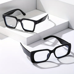 2 Pairs Square Frame Men's Anti Light Sunglasses