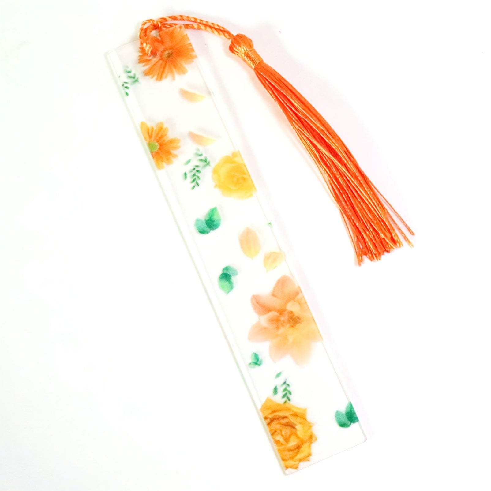Transparent Acrylic Bookmark Flower Bookmark Student Learning Supplies