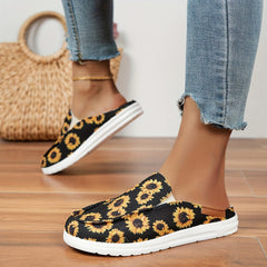 Women's Canvas Slip-On Low Top Shoes Casual Walking Loafers