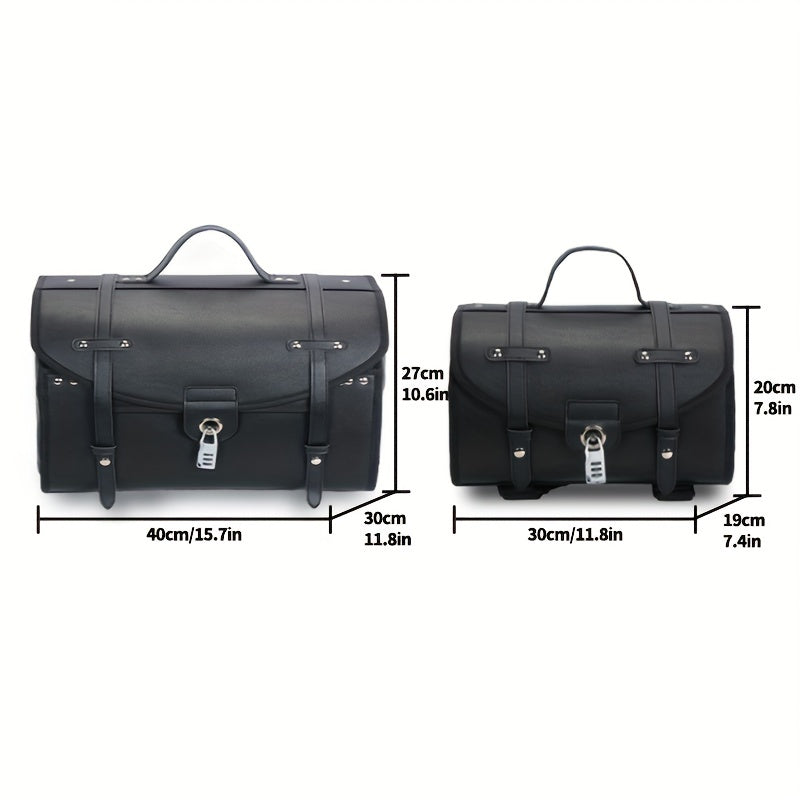 Retro Rear Seat Motorcycle Side Waterproof Luggage Bag