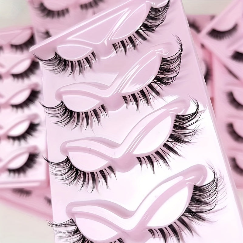 7 Pairs Fox Eye False Eyelashes Daily Stage Makeup Eyelashes