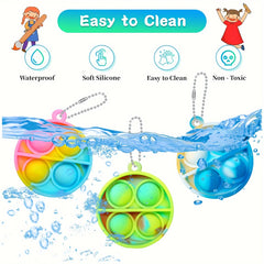 40pcs Mini Push Bubble Sensory Playthings - Ideal for Birthday Party