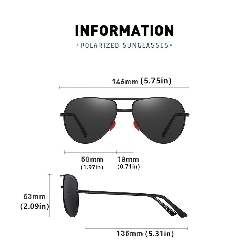 Polarized Foldable Men's Sunglasses Cycling Driving Mirror