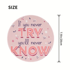 Round Mouse Pad 20x20cm Home Office Rubber Seam Border Sliding Mouse Pad