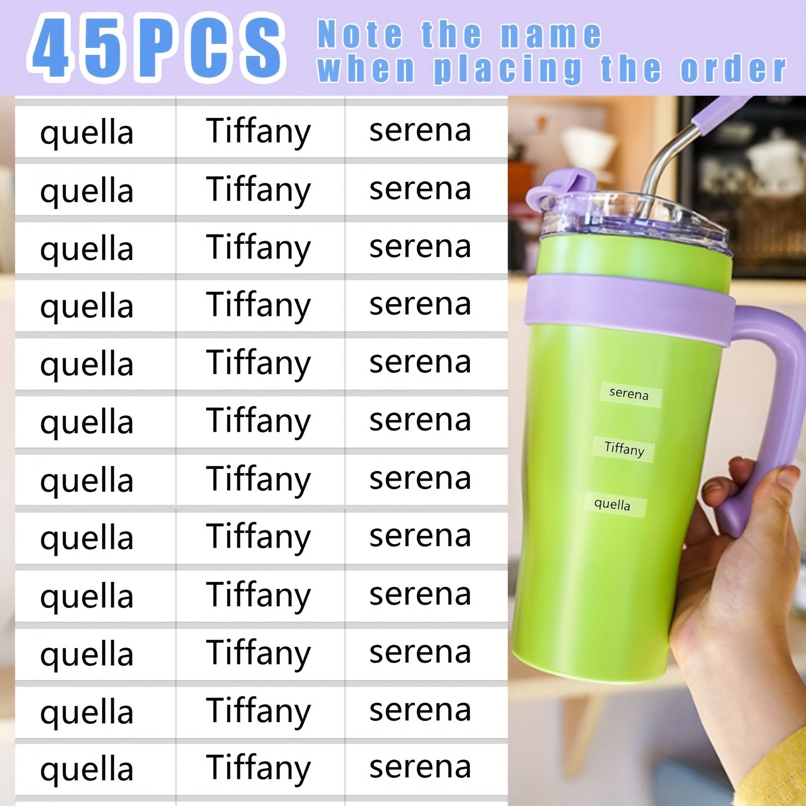 Custom Name Stickers Personalized Labels Transparent Waterproof School Labels