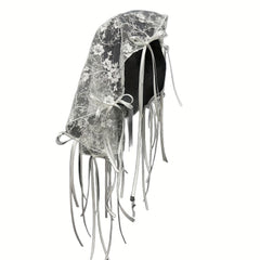 French Style Lace Veil Headpiece for Bridal Photoshoots