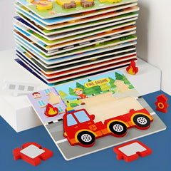 3D Wooden Puzzle Board Educational Toy for Kids