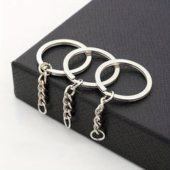 10pcs DIY Keychains Metal Key Ring Single Ring Doll Pendant