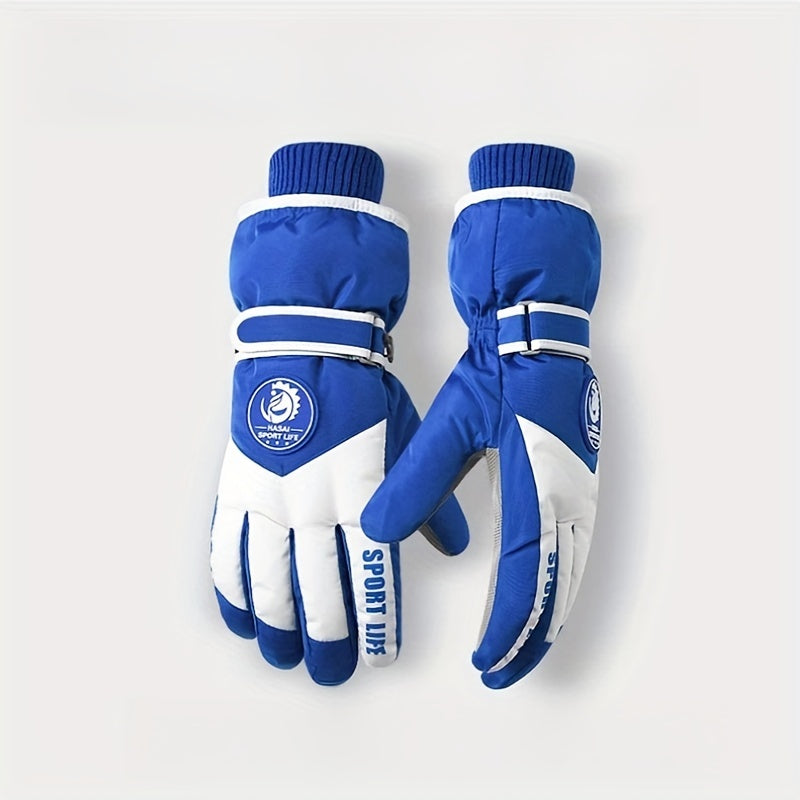 Men's Warm Non-slip Touch Screen Gloves Winter Skiing Waterproof Gloves