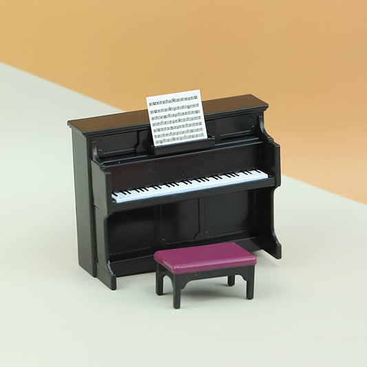 Mini Piano Model Colorful Dollhouse Accessories DIY Decor for Dollhouse Toy