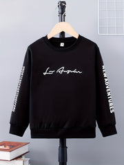 LOS ANGELES Boys Crew Neck Pullover Sweatshirt